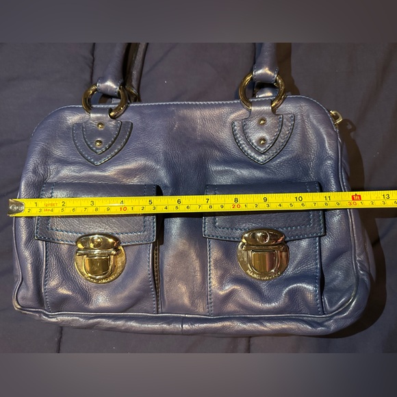 Blue Marc Jacob’s handbag with silver hardware - Picture 9 of 13